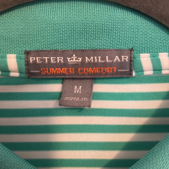 Peter Millar Summer Comfort Golf Polo Sz Medium - Picture 3 of 4